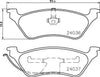 Mintex Brake Pads Set Brake Pads Full Set Of 4 Rear MDB3721 thumbnail