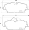 Mintex Brake Pads Full Set Of 4 Front MDB3722 thumbnail