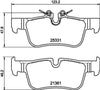 Mintex Brake Pads Set Brake Pads Full Set Of 4 Rear MDB3723MX thumbnail