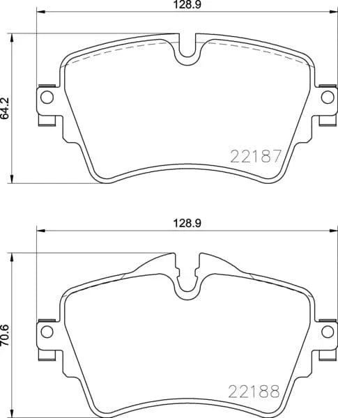 Mintex Brake Pads Full Set Of 4 Front MDB3734 - image 3