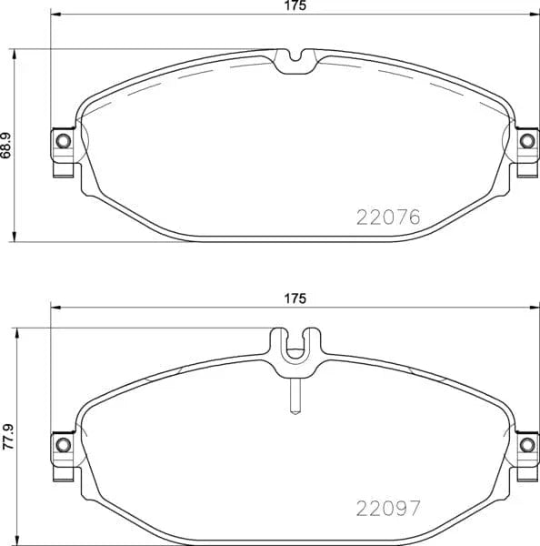 Mintex Brake Pads Full Set Of 4 Front MDB3740 - image 3