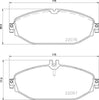 Mintex Brake Pads Full Set Of 4 Front MDB3740 thumbnail