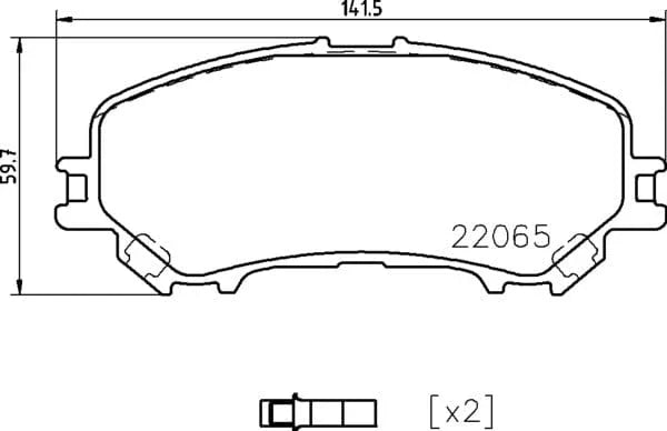Mintex Brake Pads Full Set Of 4 Front MDB3747 - image 4