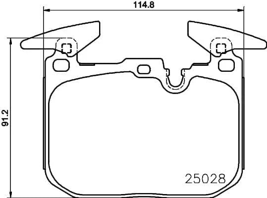 Mintex Brake Pads Full Set Of 4 Front MDB3764 - image 3