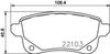 Mintex Brake Pads Set Brake Pads Full Set Of 4 Rear MDB3765 thumbnail