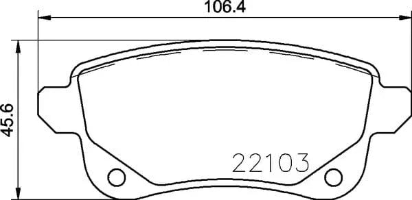 Mintex Brake Pads Set Brake Pads Full Set Of 4 Rear MDB3765 - image 4