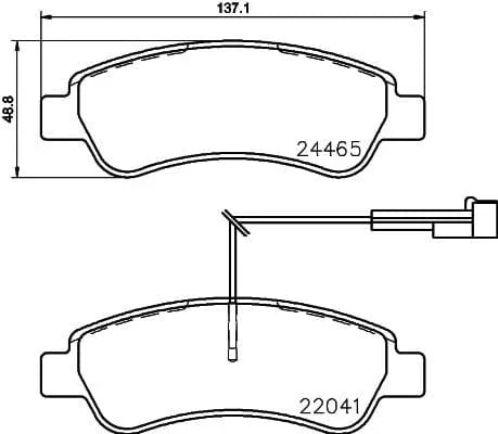 Mintex Brake Pads Set Brake Pads Full Set Of 4 Rear MDB3766 - image 3