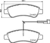 Mintex Brake Pads Set Brake Pads Full Set Of 4 Rear MDB3766 thumbnail