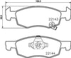 Mintex Brake Pads Full Set Of 4 Front MDB3772 thumbnail