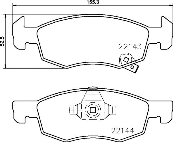 Mintex Brake Pads Full Set Of 4 Front MDB3772 - image 4