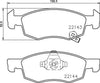Mintex Brake Pads Full Set Of 4 Front MDB3772 thumbnail