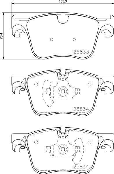 Mintex Brake Pads Full Set Of 4 Front MDB3781 - image 3