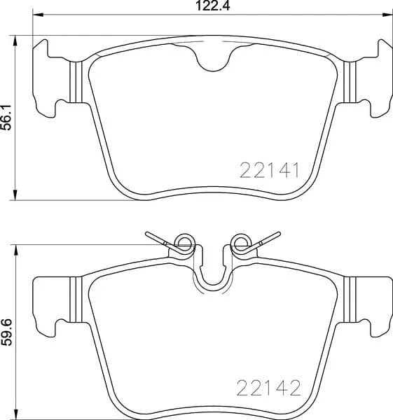 Mintex Brake Pads Set Brake Pads Full Set Of 4 Rear MDB3783 - OEM Quality Replacement - image 3