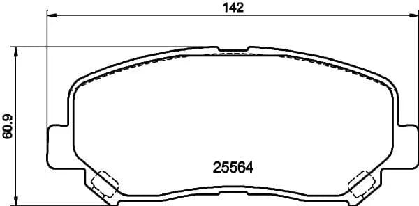 Mintex Brake Pads Full Set Of 4 Front MDB3788 - image 3