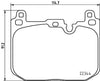 Mintex Brake Pads Full Set Of 4 Front MDB3804MX thumbnail