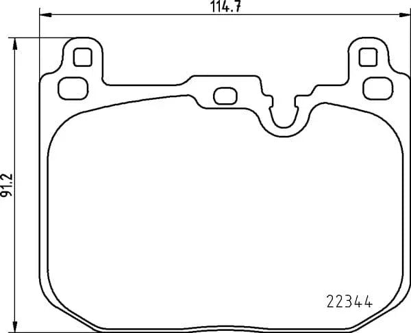 Mintex Brake Pads Full Set Of 4 Front MDB3804MX - image 4