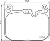 Mintex Brake Pads Full Set Of 4 Front MDB3804MX thumbnail