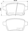 Mintex Brake Pads Set Brake Pads Full Set Of 4 Rear MDB3820 thumbnail
