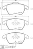 Mintex Brake Pads Full Set Of 4 Front MDB3824 thumbnail