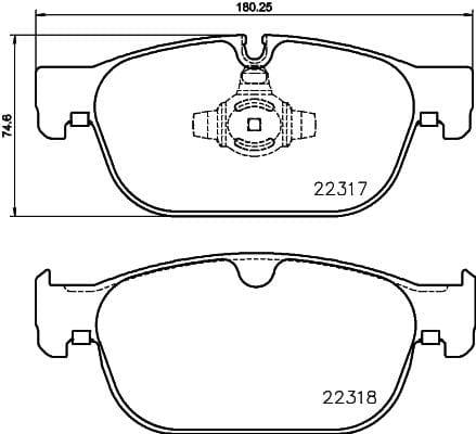 Mintex Brake Pads Full Set Of 4 Front MDB3839 - image 3