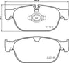 Mintex Brake Pads Full Set Of 4 Front MDB3839 thumbnail