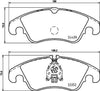 Mintex Brake Pads Full Set Of 4 Front MDB3846 thumbnail