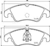 Mintex Brake Pads Full Set Of 4 Front MDB3846 thumbnail