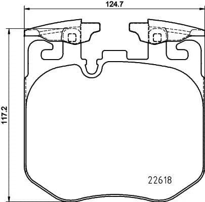 Mintex Brake Pads Full Set Of 4 Front MDB3863 - image 3