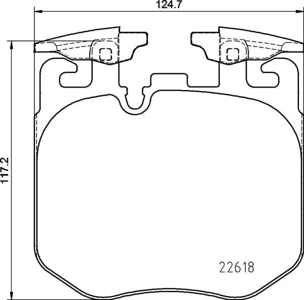 Mintex Brake Pads Full Set Of 4 Front MDB3863 - image 4