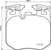 Mintex Brake Pads Full Set Of 4 Front MDB3863 thumbnail