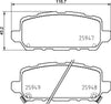 Mintex Brake Pads Set Brake Pads Full Set Of 4 Rear MDB3867 thumbnail