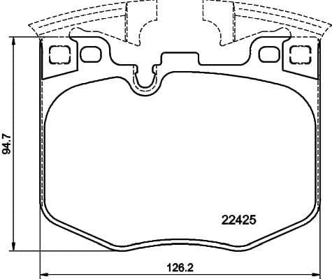 Mintex Brake Pads Full Set Of 4 Front MDB3869 - image 3