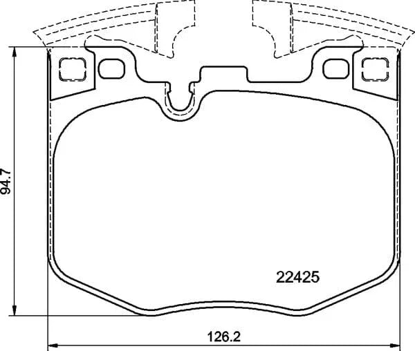 Mintex Brake Pads Full Set Of 4 Front MDB3869 - image 4