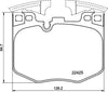 Mintex Brake Pads Full Set Of 4 Front MDB3869 thumbnail