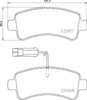 Mintex Brake Pads Set Brake Pads Full Set Of 4 Rear MDB3887MX thumbnail