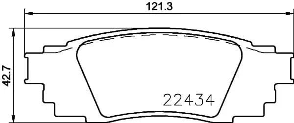 Mintex Brake Pads Set Brake Pads Full Set Of 4 Rear MDB3897 - image 3