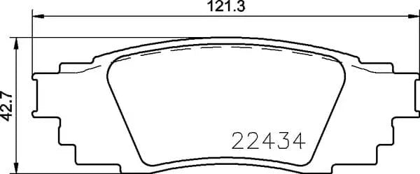 Mintex Brake Pads Set Brake Pads Full Set Of 4 Rear MDB3897 - image 4