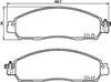 Mintex Brake Pads Full Set Of 4 Front MDB3914 thumbnail