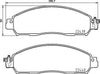 Mintex Brake Pads Full Set Of 4 Front MDB3914 thumbnail