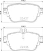 Mintex Brake Pads Set Brake Pads Full Set Of 4 Rear MDB3917MX thumbnail