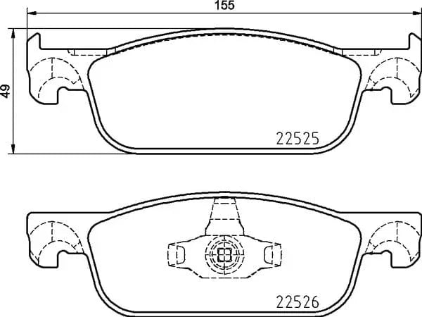 Mintex Brake Pads Full Set Of 4 Front MDB3930 - image 4