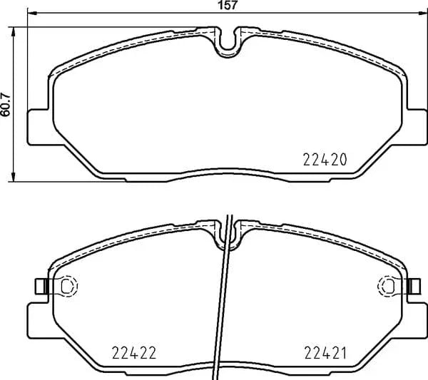 Mintex Brake Pads Full Set Of 4 Front MDB3931 - image 4