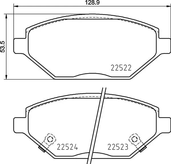 Mintex Brake Pads Full Set Of 4 Front MDB3937 - image 4