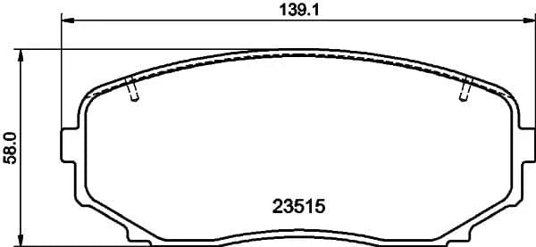 Mintex Brake Pads Full Set Of 4 Front MDB3998 - image 3