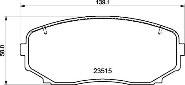 Mintex Brake Pads Full Set Of 4 Front MDB3998 - image 4