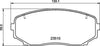 Mintex Brake Pads Full Set Of 4 Front MDB3998 thumbnail