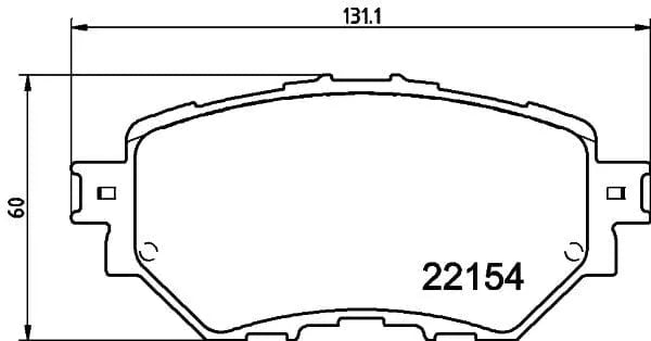 Mintex Brake Pads Full Set Of 4 Front MDB4028 - image 3