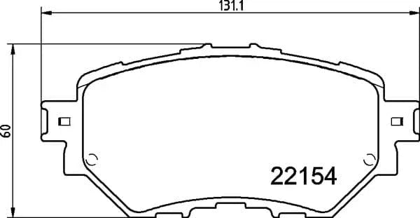 Mintex Brake Pads Full Set Of 4 Front MDB4028 - image 4