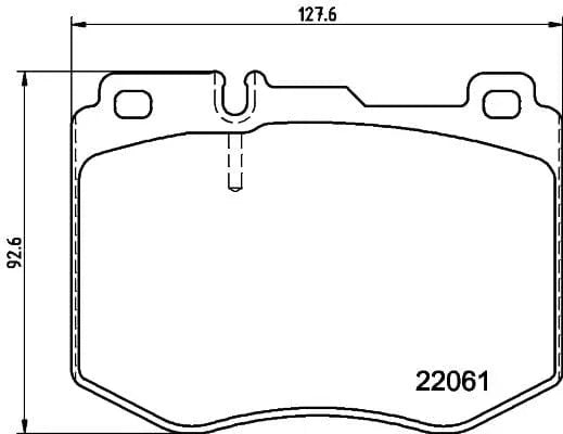 Mintex Brake Pads Full Set Of 4 Front MDB4037 - image 3