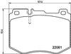 Mintex Brake Pads Full Set Of 4 Front MDB4037 thumbnail